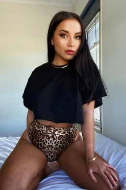 DGH Hadley High Waisted Bottoms - Leopard