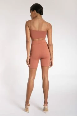 WXI All Bottoms Cameryn High Waisted Bike Short - Sienna
