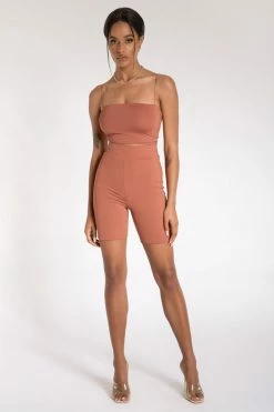 WXI All Bottoms Cameryn High Waisted Bike Short - Sienna 10 WXI All Bottoms Cameryn High Waisted Bike Short - Sienna