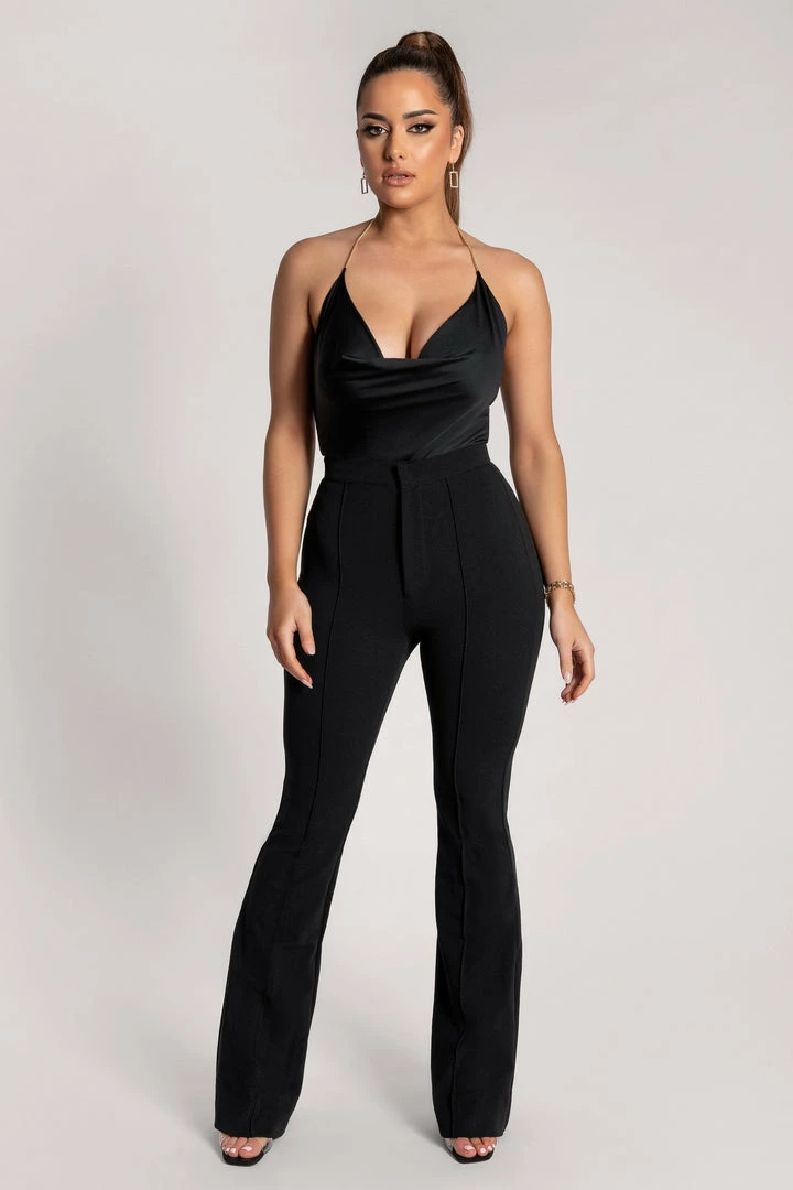 QNG Zendaya Highwaisted Flare Pants - Black 1 QNG Zendaya Highwaisted Flare Pants - Black
