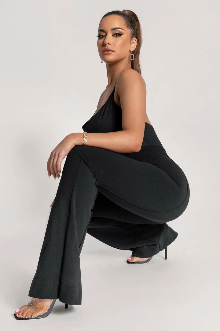 QNG Zendaya Highwaisted Flare Pants - Black 6 QNG Zendaya Highwaisted Flare Pants - Black