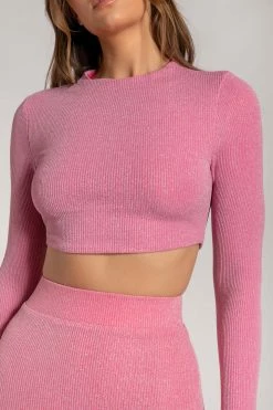 ROM Iliana Shimmer Rib Mini Skirt - Pink 17 ROM Iliana Shimmer Rib Mini Skirt - Pink