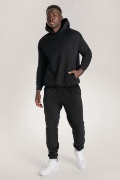 QNG Bay Unisex Oversized Cosy Hoodie - Black