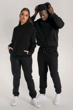 QNG Charlie Unisex Cosy Jogger - Black 28 QNG Charlie Unisex Cosy Jogger - Black