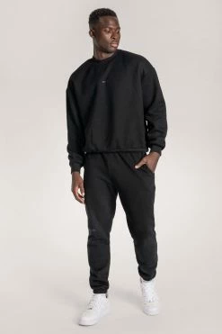 QNG Two Piece Sets Max Unisex Crew Neck Cosy Sweater - Black 27 QNG Two Piece Sets Max Unisex Crew Neck Cosy Sweater - Black