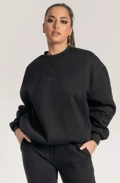 QNG Two Piece Sets Max Unisex Crew Neck Cosy Sweater - Black 29 QNG Two Piece Sets Max Unisex Crew Neck Cosy Sweater - Black