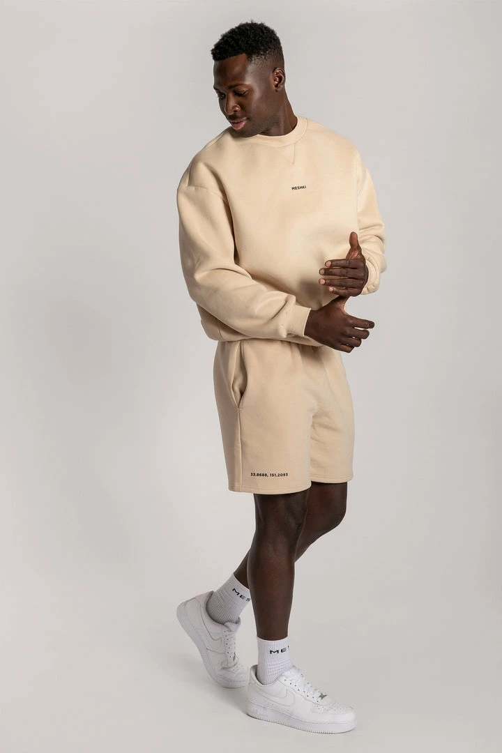 QNG Max Unisex Crew Neck Cosy Sweater - Oatmeal 11 QNG Max Unisex Crew Neck Cosy Sweater - Oatmeal