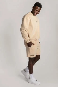 QNG Max Unisex Crew Neck Cosy Sweater - Oatmeal 30 QNG Max Unisex Crew Neck Cosy Sweater - Oatmeal