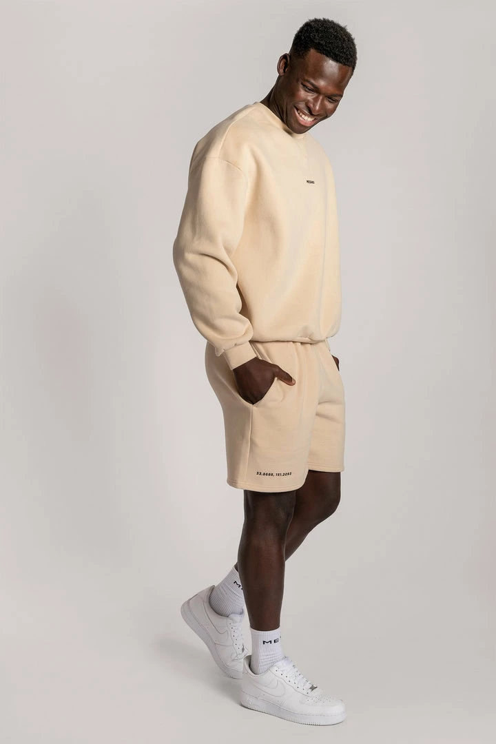 QNG Max Unisex Crew Neck Cosy Sweater - Oatmeal 12 QNG Max Unisex Crew Neck Cosy Sweater - Oatmeal