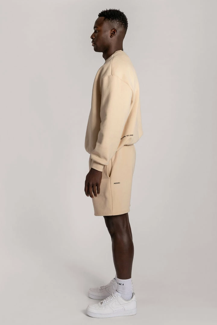 QNG Max Unisex Crew Neck Cosy Sweater - Oatmeal 13 QNG Max Unisex Crew Neck Cosy Sweater - Oatmeal