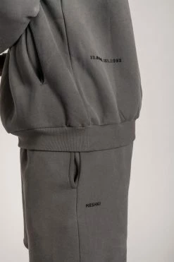 QNG Taylor Unisex Cosy Long Shorts - Charcoal Two Piece Sets