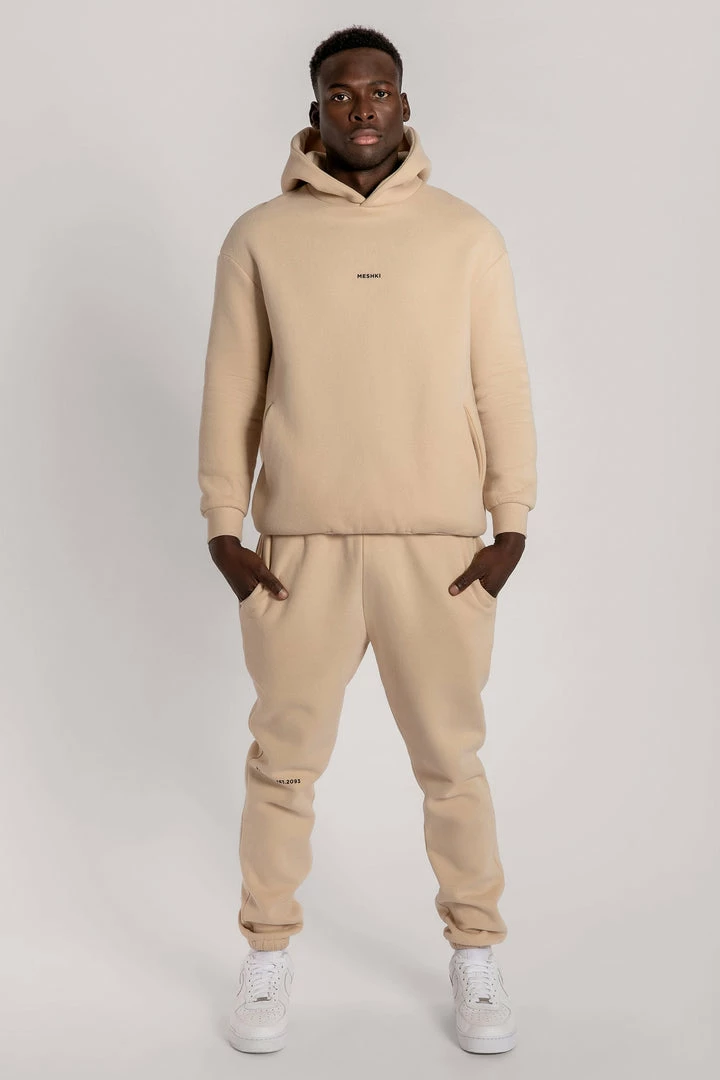 QNG Two Piece Sets Bay Unisex Oversized Cosy Hoodie - Oatmeal 13 QNG Two Piece Sets Bay Unisex Oversized Cosy Hoodie - Oatmeal