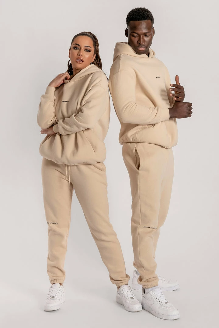 QNG Two Piece Sets Bay Unisex Oversized Cosy Hoodie - Oatmeal 4 QNG Two Piece Sets Bay Unisex Oversized Cosy Hoodie - Oatmeal