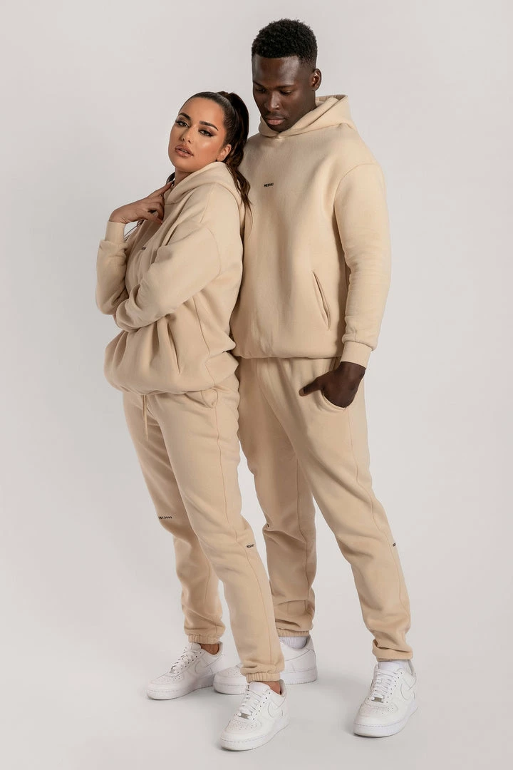 QNG Two Piece Sets Bay Unisex Oversized Cosy Hoodie - Oatmeal 6 QNG Two Piece Sets Bay Unisex Oversized Cosy Hoodie - Oatmeal