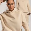 QNG Two Piece Sets Bay Unisex Oversized Cosy Hoodie - Oatmeal