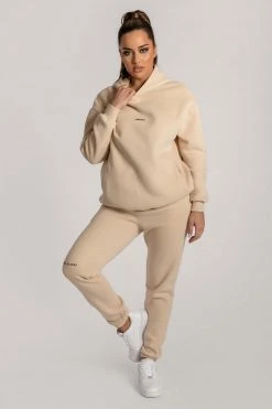 QNG Two Piece Sets Bay Unisex Oversized Cosy Hoodie - Oatmeal 46 QNG Two Piece Sets Bay Unisex Oversized Cosy Hoodie - Oatmeal