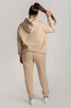 QNG Two Piece Sets Bay Unisex Oversized Cosy Hoodie - Oatmeal 42 QNG Two Piece Sets Bay Unisex Oversized Cosy Hoodie - Oatmeal