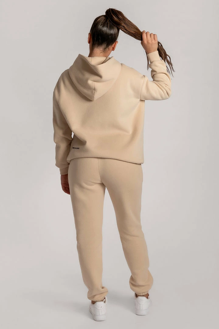 QNG Two Piece Sets Bay Unisex Oversized Cosy Hoodie - Oatmeal 19 QNG Two Piece Sets Bay Unisex Oversized Cosy Hoodie - Oatmeal