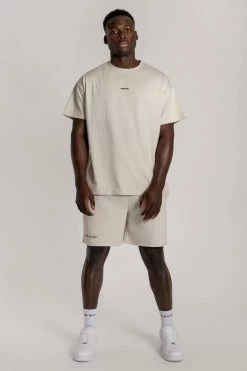 QNG Two Piece Sets Taylor Unisex Cosy Long Shorts - Snow Marle