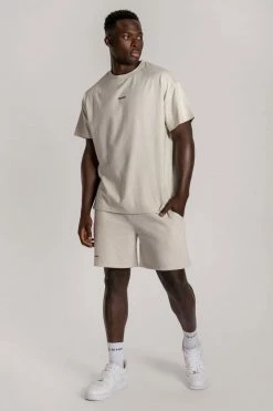 QNG Two Piece Sets Taylor Unisex Cosy Long Shorts - Snow Marle