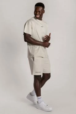 QNG Two Piece Sets Taylor Unisex Cosy Long Shorts - Snow Marle