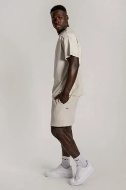 QNG Two Piece Sets Taylor Unisex Cosy Long Shorts - Snow Marle