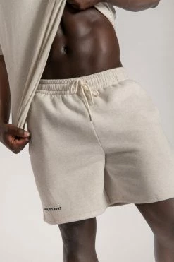 QNG Two Piece Sets Taylor Unisex Cosy Long Shorts - Snow Marle