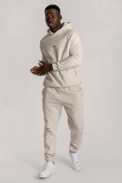 QNG Two Piece Sets Charlie Unisex Cosy Jogger - Snow Marle