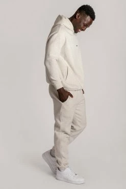 QNG Two Piece Sets Charlie Unisex Cosy Jogger - Snow Marle