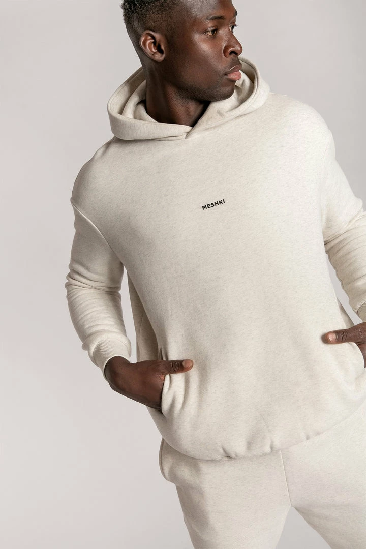 QNG Two Piece Sets Bay Unisex Oversized Cosy Hoodie - Snow Marle 12 QNG Two Piece Sets Bay Unisex Oversized Cosy Hoodie - Snow Marle