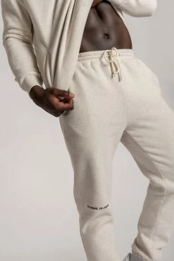 QNG Two Piece Sets Charlie Unisex Cosy Jogger - Snow Marle