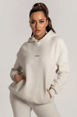 QNG Two Piece Sets Bay Unisex Oversized Cosy Hoodie - Snow Marle 28 QNG Two Piece Sets Bay Unisex Oversized Cosy Hoodie - Snow Marle