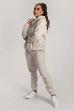 QNG Two Piece Sets Bay Unisex Oversized Cosy Hoodie - Snow Marle 31 QNG Two Piece Sets Bay Unisex Oversized Cosy Hoodie - Snow Marle