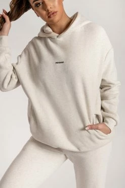 QNG Two Piece Sets Bay Unisex Oversized Cosy Hoodie - Snow Marle 30 QNG Two Piece Sets Bay Unisex Oversized Cosy Hoodie - Snow Marle