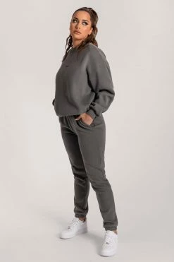 QNG Max Unisex Crew Neck Cosy Sweater - Charcoal