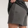QNG Taylor Unisex Cosy Long Shorts - Charcoal Two Piece Sets