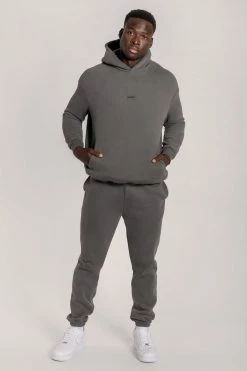 QNG Two Piece Sets Bay Unisex Oversized Cosy Hoodie - Charcoal