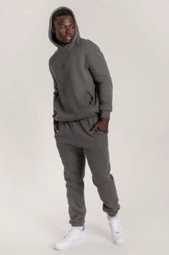 QNG Two Piece Sets Bay Unisex Oversized Cosy Hoodie - Charcoal