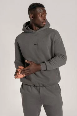QNG Two Piece Sets Bay Unisex Oversized Cosy Hoodie - Charcoal