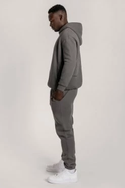 QNG Two Piece Sets Bay Unisex Oversized Cosy Hoodie - Charcoal