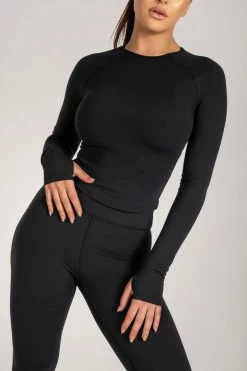 MGH Long Sleeve Tops Venus Long Sleeve Top - Black 23 MGH Long Sleeve Tops Venus Long Sleeve Top - Black