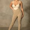 ROM Kandice Split Hem Cigarette Pants - Concrete All Bottoms