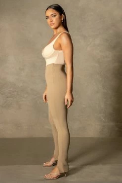 ROMA CLOTHING Angelina Jersey Cupped Bodysuit - Cream