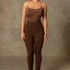 ROM All Bottoms Kandice Split Hem Cigarette Pants - Chocolate