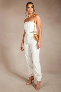 WNT Nicha Linen Corset - Natural All Tops 16 WNT Nicha Linen Corset - Natural All Tops