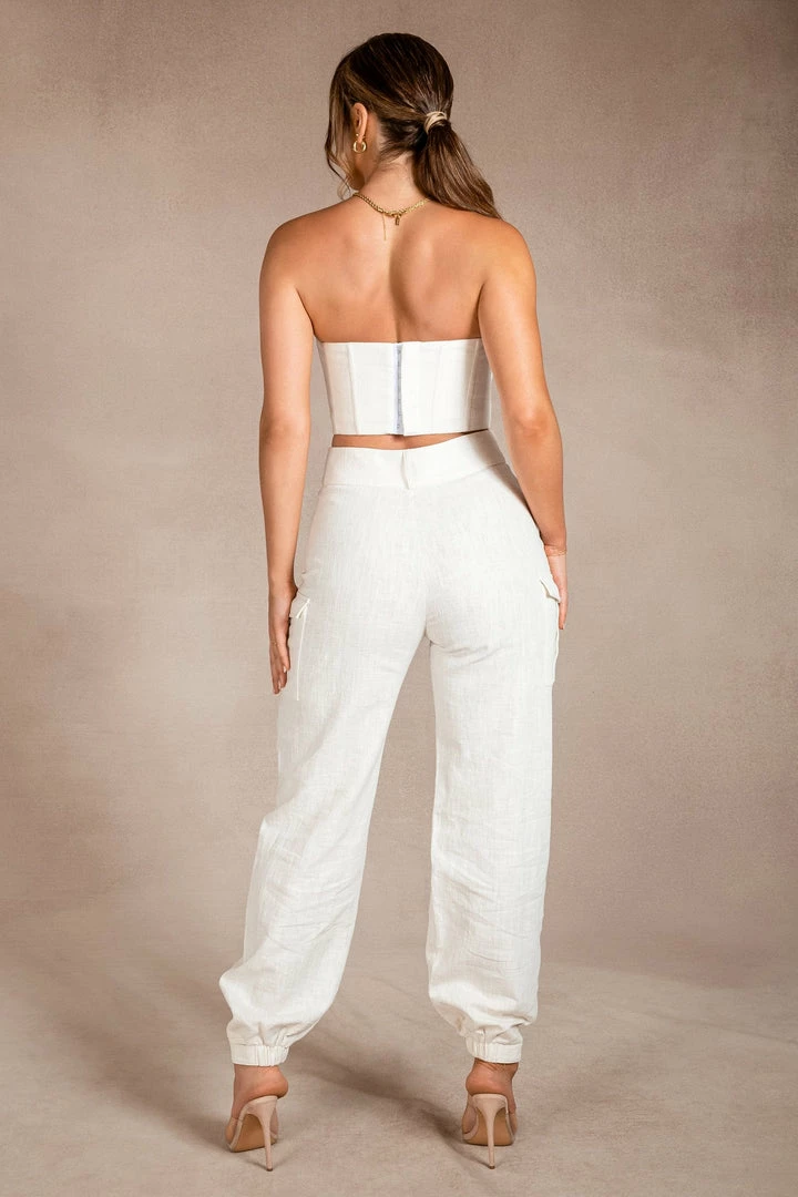 WNT Nicha Linen Corset - Natural All Tops 2 WNT Nicha Linen Corset - Natural All Tops