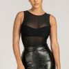 WXI Blaire Tank Mesh Bodysuit - Black