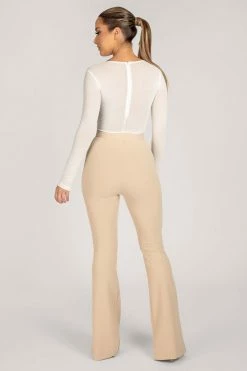 WXI Blaire Mesh Long Sleeve Bodysuit - White All Tops 9 WXI Blaire Mesh Long Sleeve Bodysuit - White All Tops