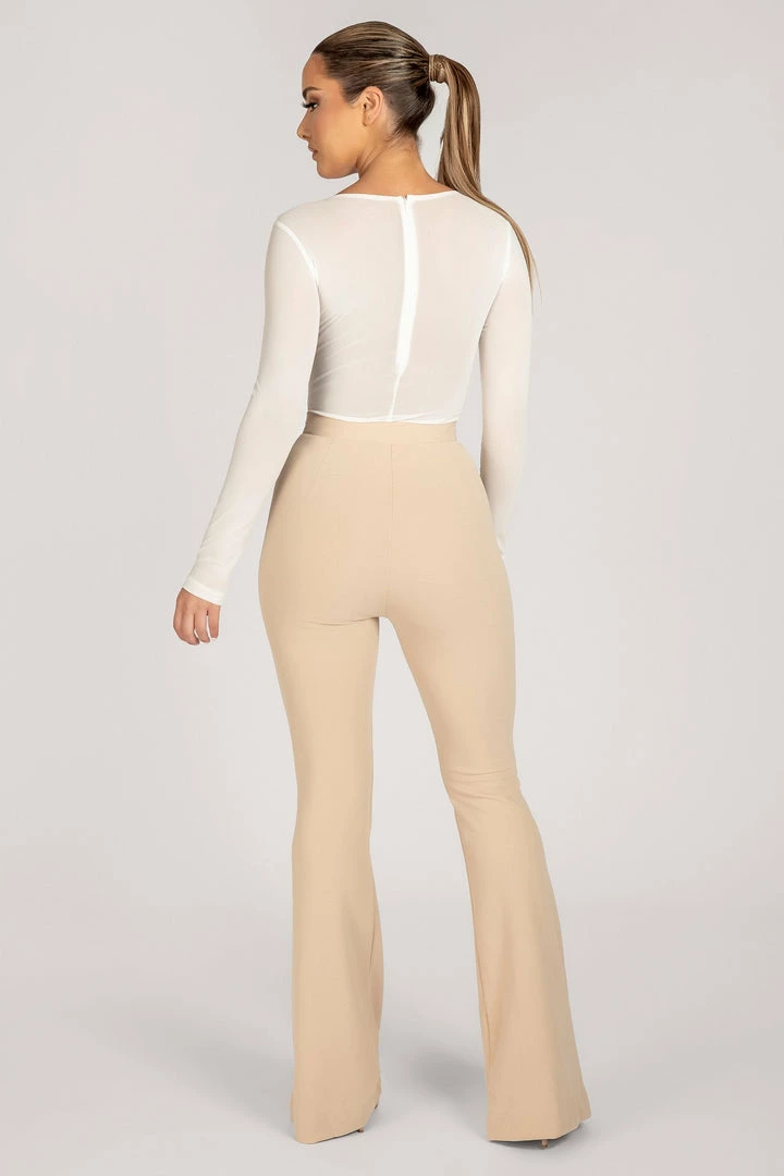 WXI Blaire Mesh Long Sleeve Bodysuit - White All Tops 3 WXI Blaire Mesh Long Sleeve Bodysuit - White All Tops