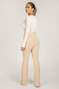 WXI Blaire Mesh Long Sleeve Bodysuit - White All Tops 13 WXI Blaire Mesh Long Sleeve Bodysuit - White All Tops